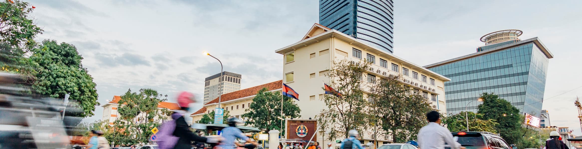 カンボジアの街並み